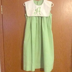 Monogrammed “A” dress